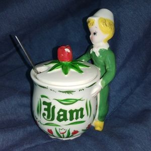 Tulip Tyme Jam Jar Dutch Boy Yona Original by Shafford Mid Century Modern